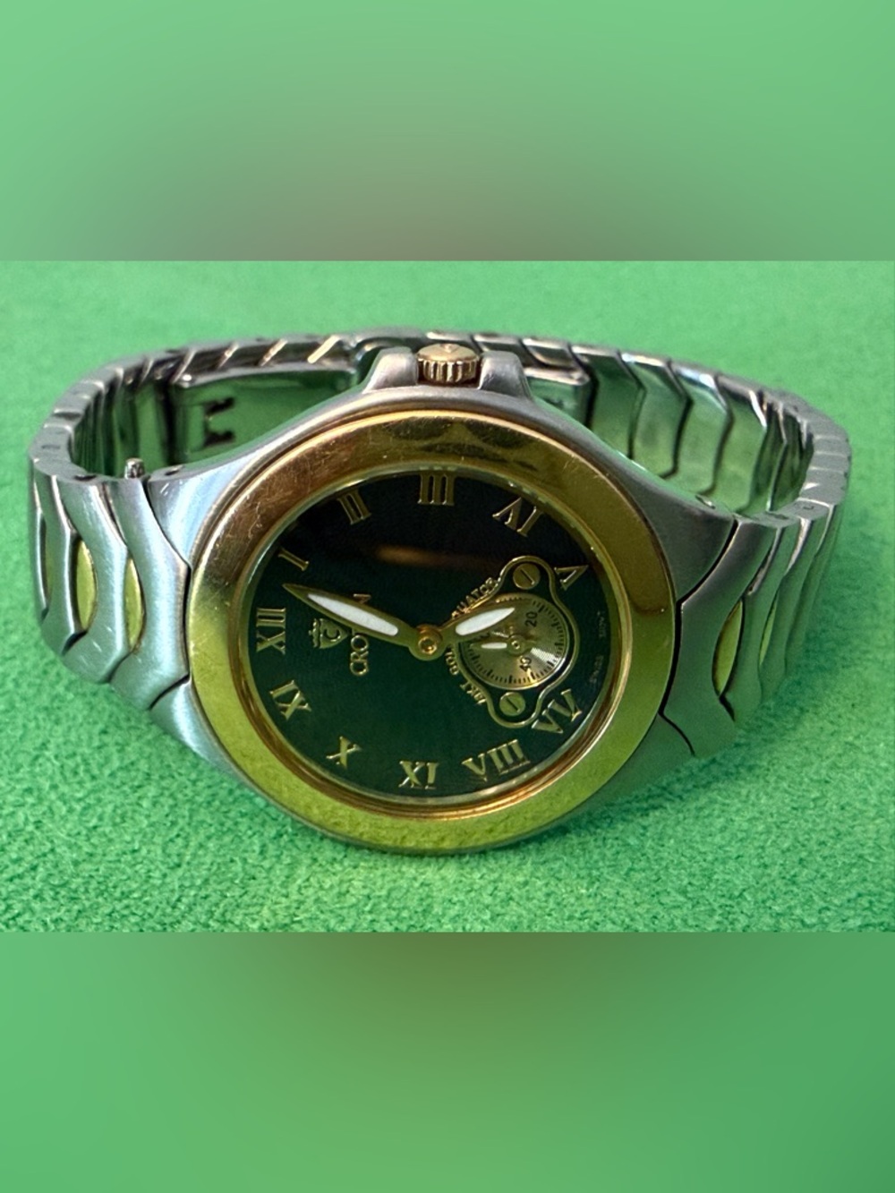 Croton Equator 18 kt Bezel Crown Swiss Made Sapphire Crystal